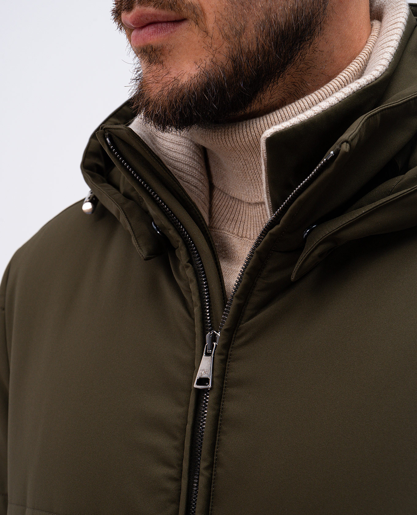 Green quilted jacket with logo monogram engraving Cashmere&Whiskey 5