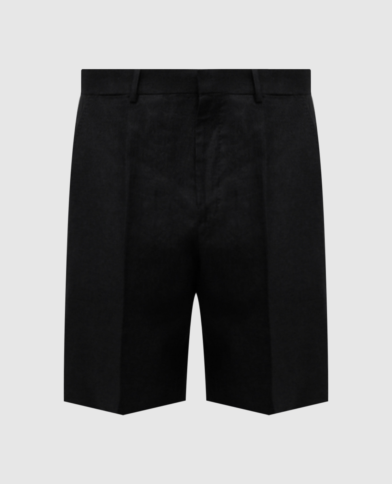 Black linen shorts Agnona