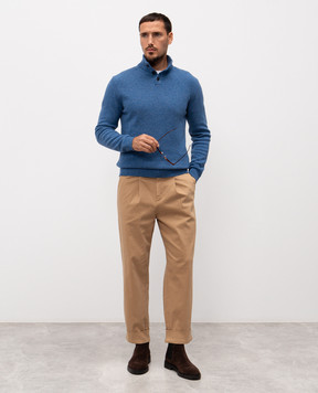Exibit Beige trousers with lapels PA116C691