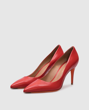 Santoni Red leather shoes SIBIL 85 PP WDID70945HI2NSZA