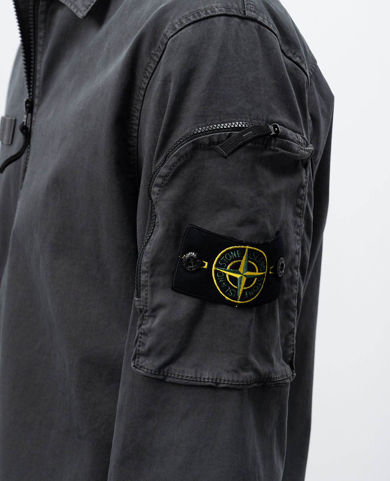 

Grey jacket with logo Stone Island