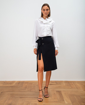 Lanvin White blouse with ruffles RWTO655U3698