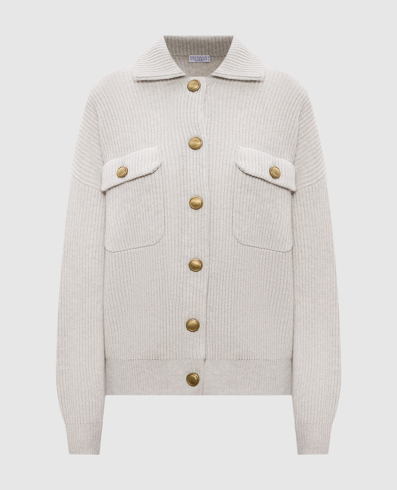 

Gray cardigan made of wool, cashmere and silk Brunello Cucinelli, Grey