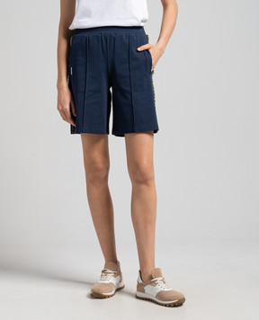 Twinset Blue shorts with crystals 241LL2SCC