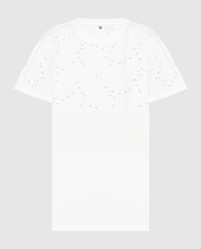 Twinset White t-shirt with embroidery 241LL2JKK