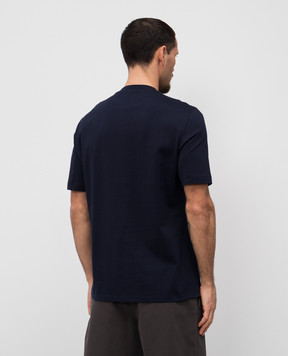 Brunello Cucinelli Blue straight-cut T-shirt M0B131308