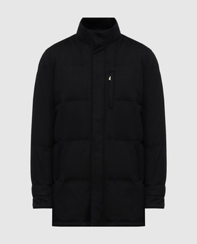 Enrico Mandelli Black cashmere down jacket 2T790A4816