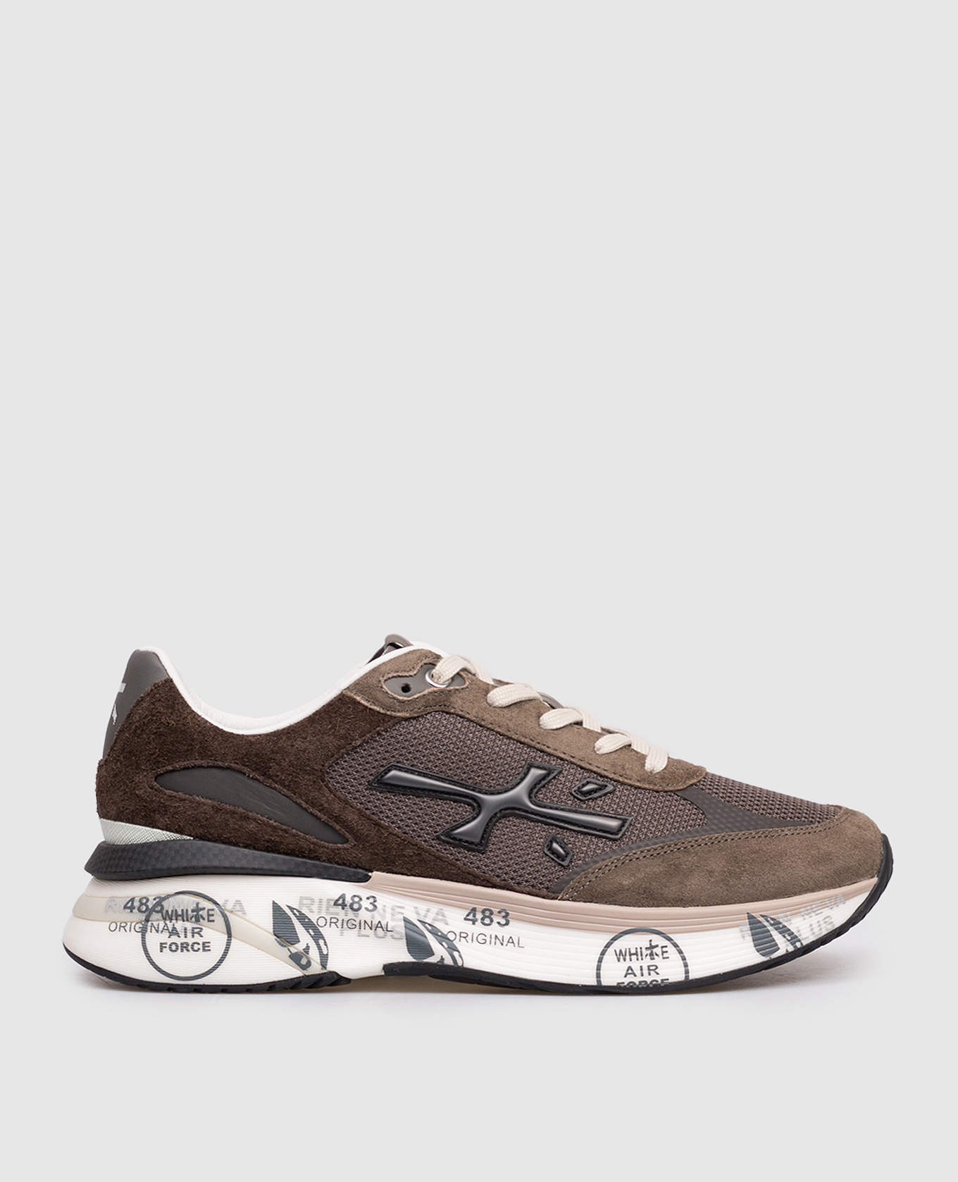 Brown combination sneakers MOERUN Premiata