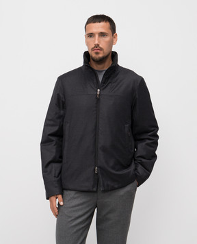 Sease Gray wool and silk jacket JJ053TN481