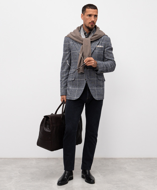 Brunello cucinelli トップス　ダークグレー Brunello Cucinelli - Gray shirt with silk MH8366686 - shop with