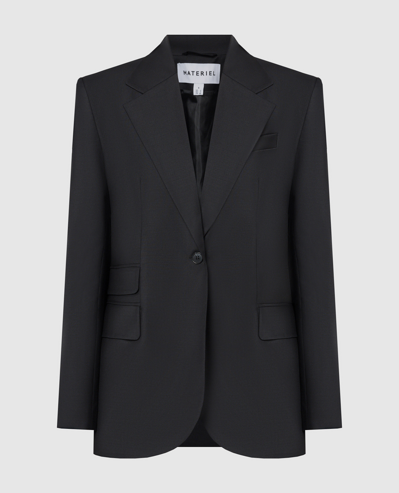 Black jacket with wool materiel