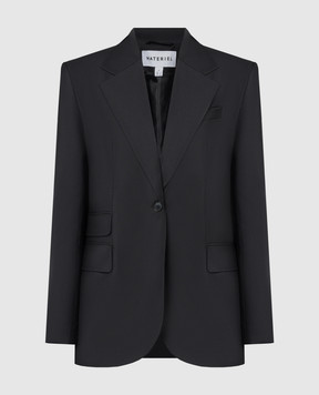 Materiel Black jacket with wool MSS24N1498BZBK