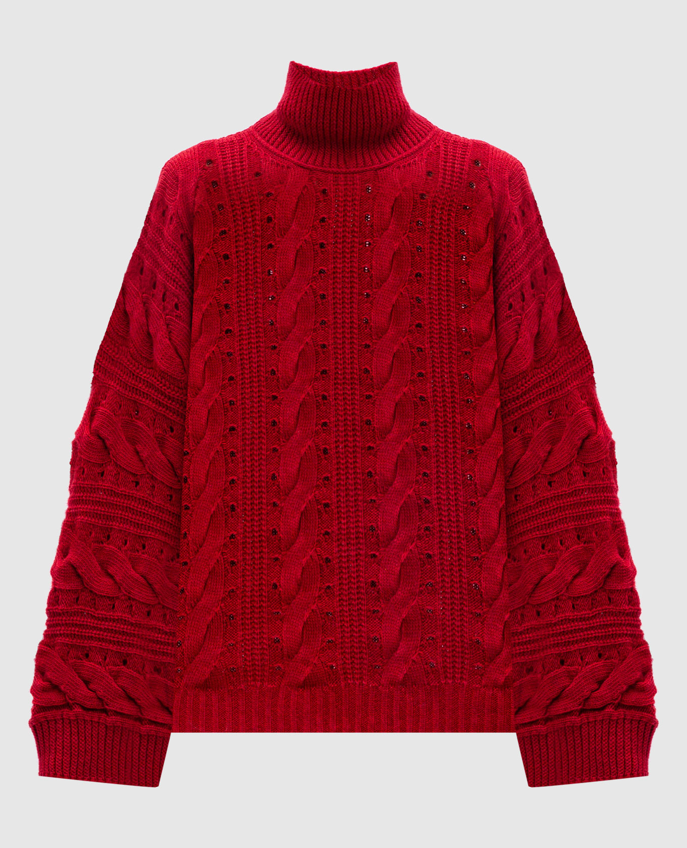 Red sweater with wool Twinset