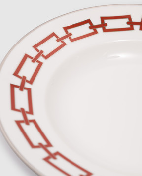 Ginori 1735 White porcelain starter plate Catene 004RG00FPT210010245