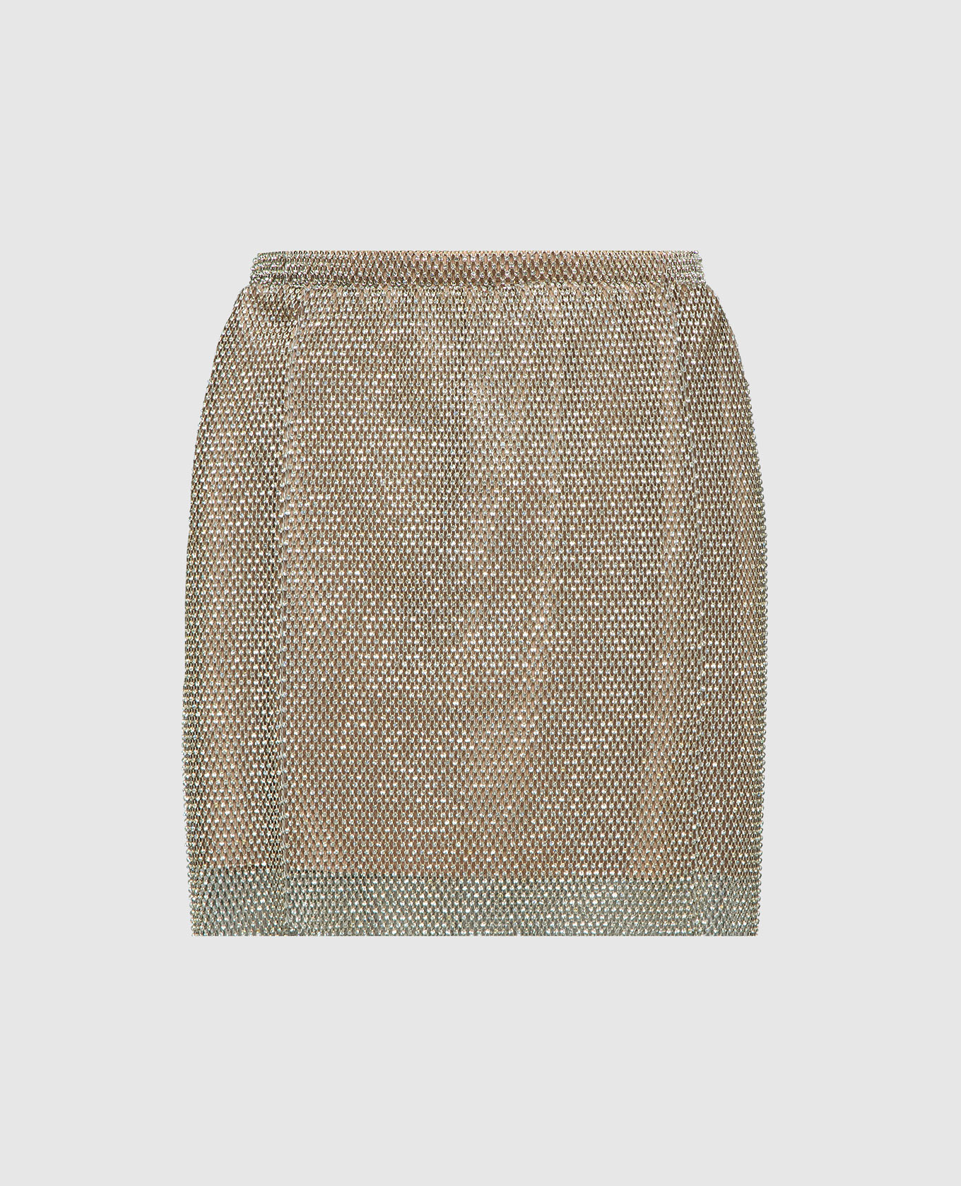 

Golden mini skirt with crystals Santa Brands