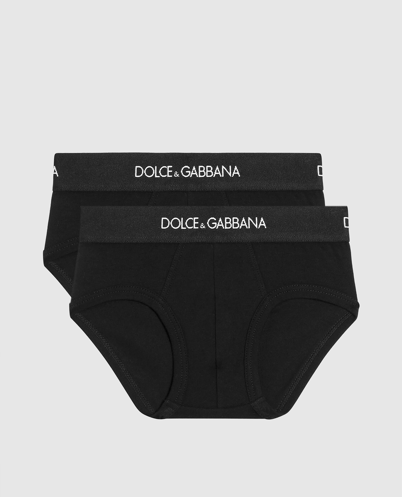 Children&#39;s set of black briefs Dolce&Gabbana