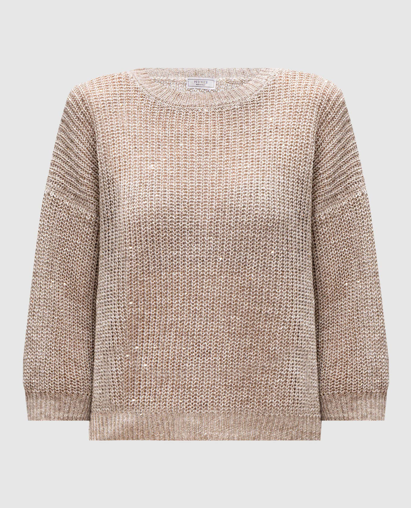 

Beige linen jumper with sequins Peserico