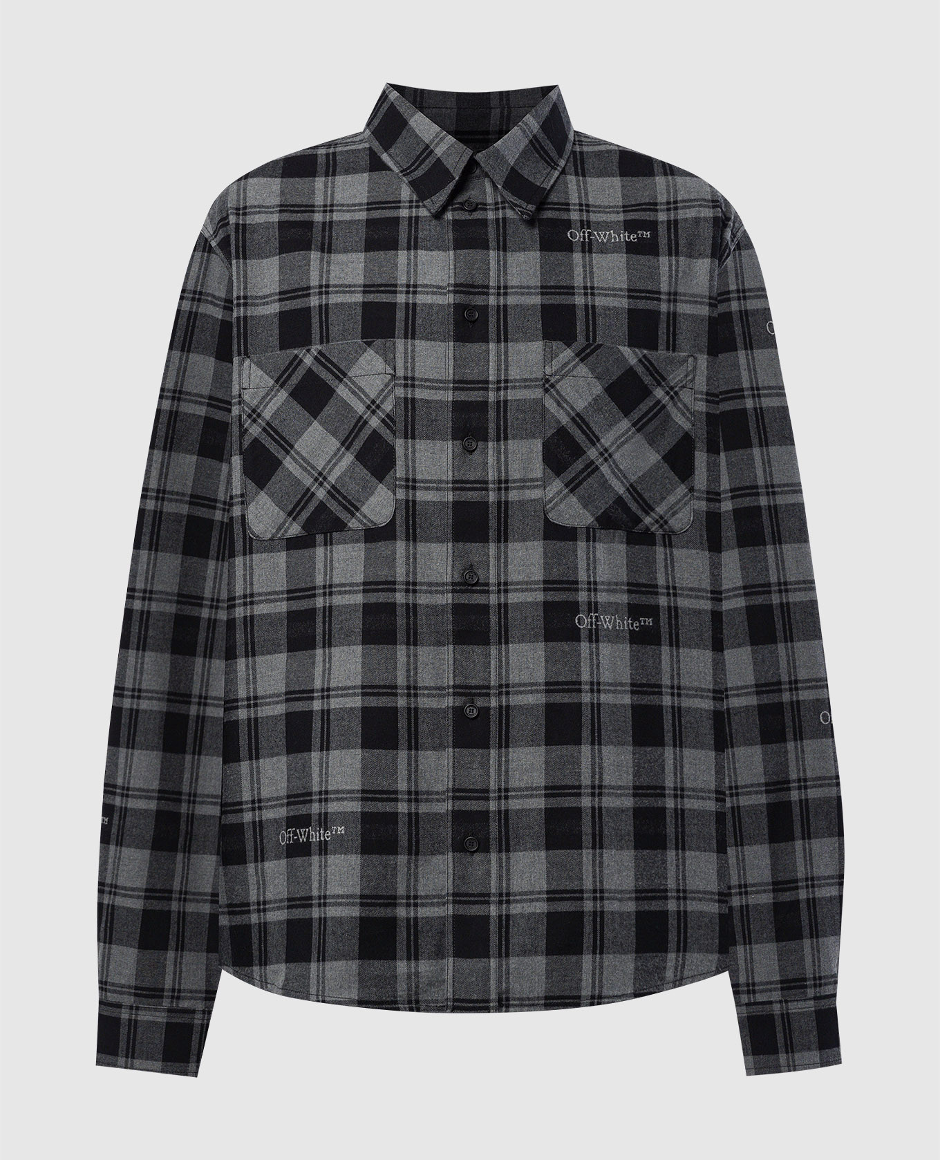 

Gray checked shirt Off-White, Grey