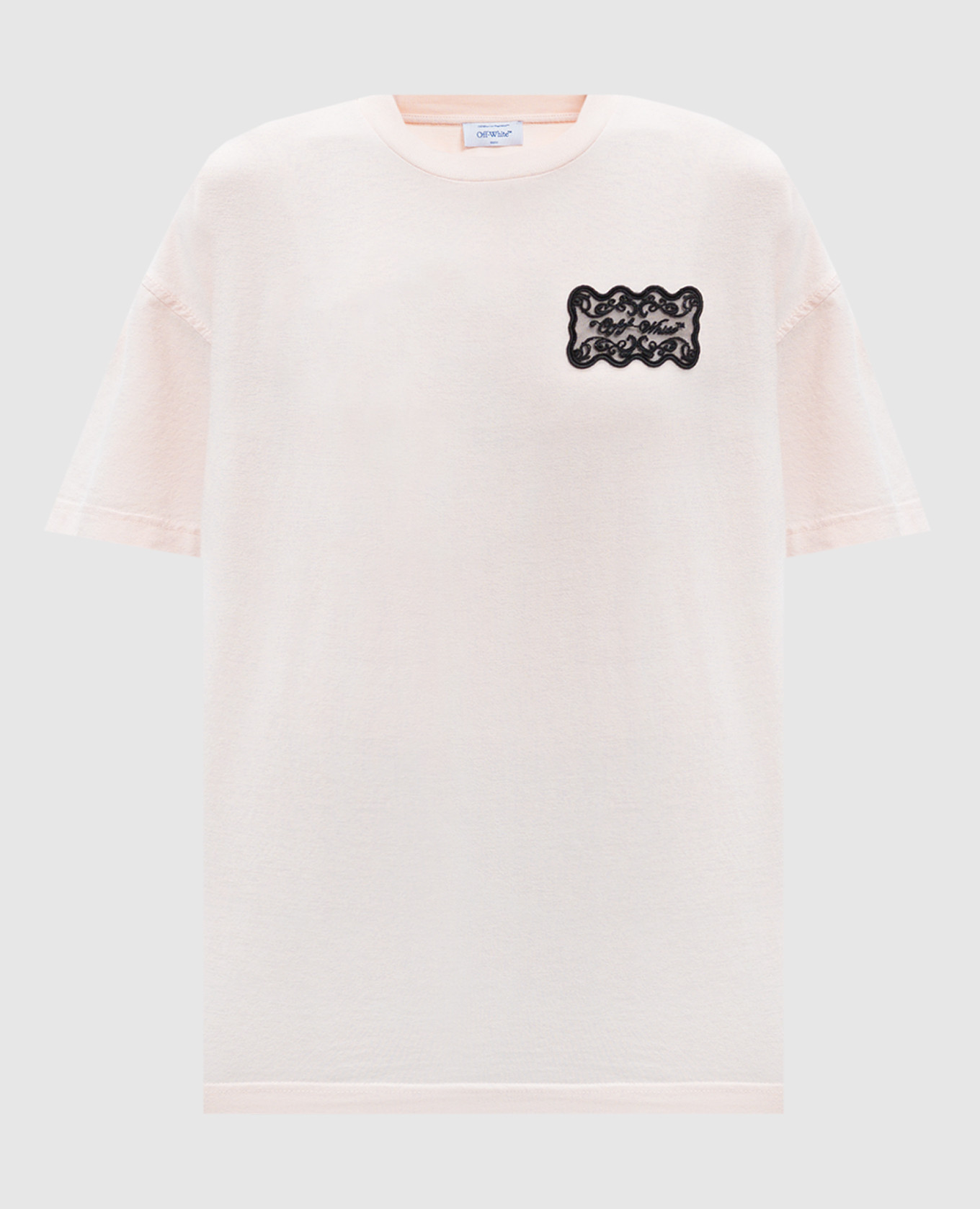 

Pink t-shirt with Reg logo patch in lace Off-White