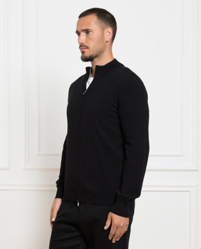 Cashmere&Whiskey Black cashmere cardigan MU8671312341R3XL