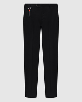 Marco Pescarolo Black wool and cashmere pants SLIM805229