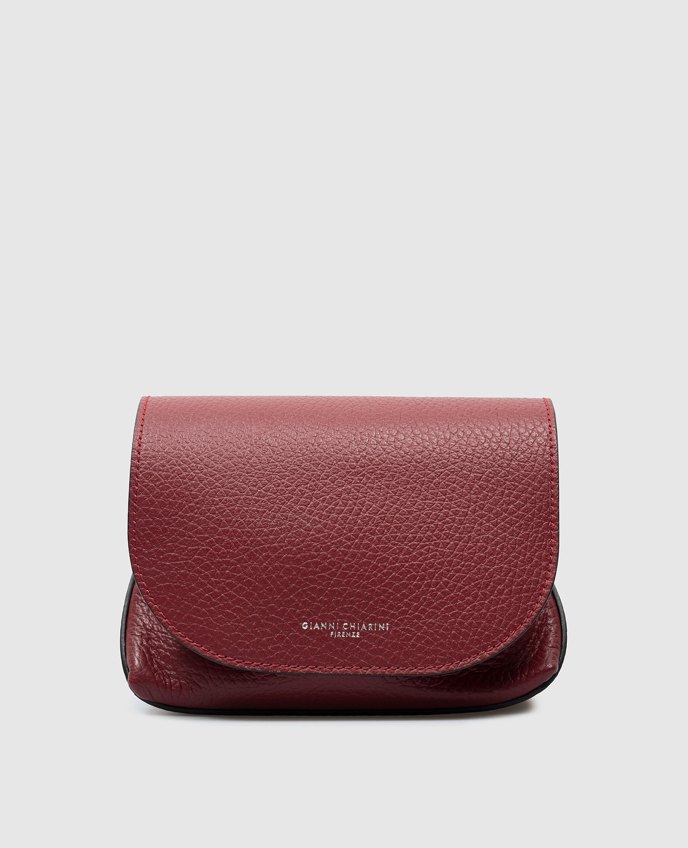 

Minerva red leather bag with logo print Gianni Chiarini