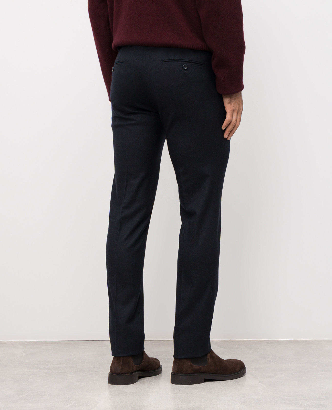Blue cashmere pants Marco Pescarolo 4