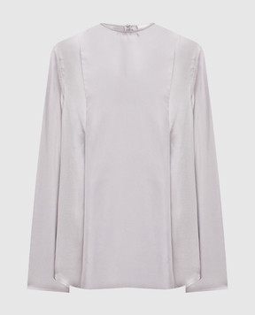 Lou Lou Studio ADALYN gray silk blouse ADALYN