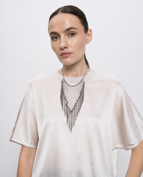 Peserico Monil chain necklace with pendants S35482C0CC701