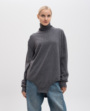 Maison Margiela Gray wool and cashmere bodysuit S50NA0026M13060