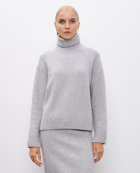 Peserico Gray sweater with wool and cashmere with lurex S99439F0709286