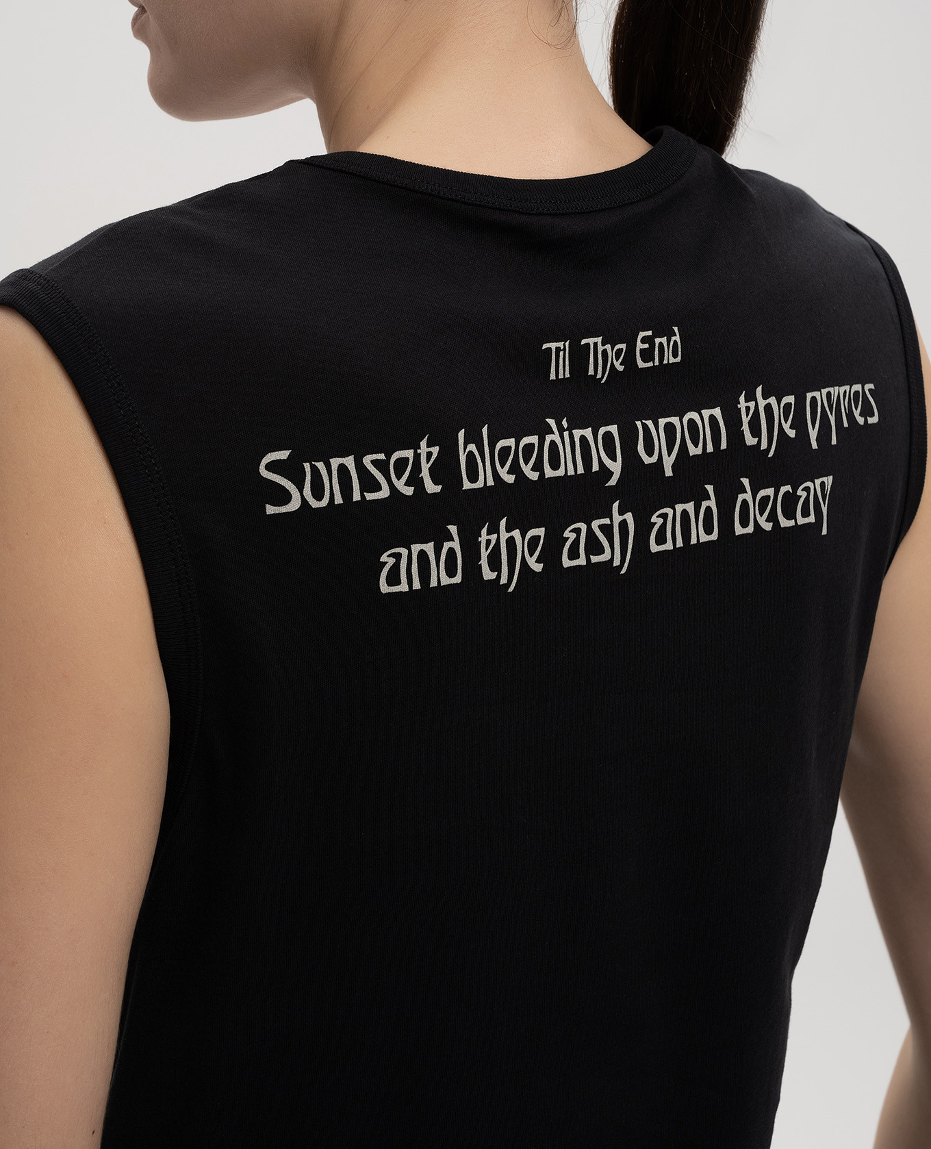 

Sunset Bleeding Black Top Ann Demeulemeester