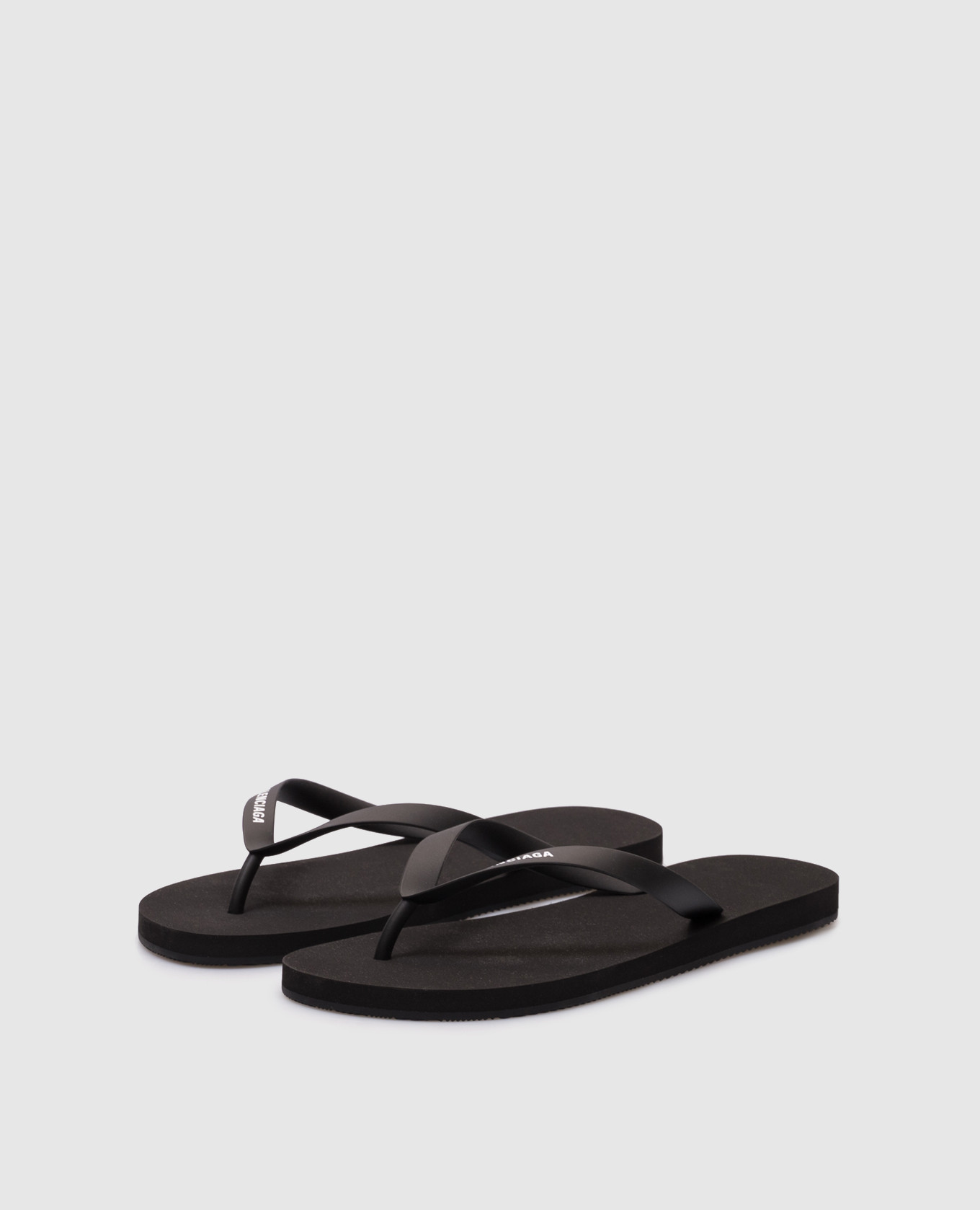 

Black flip-flops with logo Balenciaga