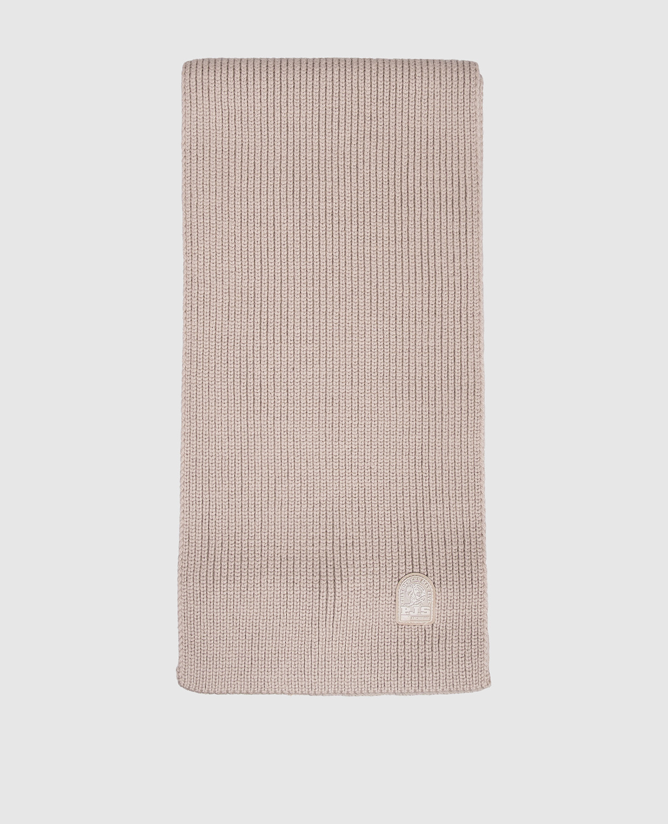 Gray merino wool scarf Parajumpers