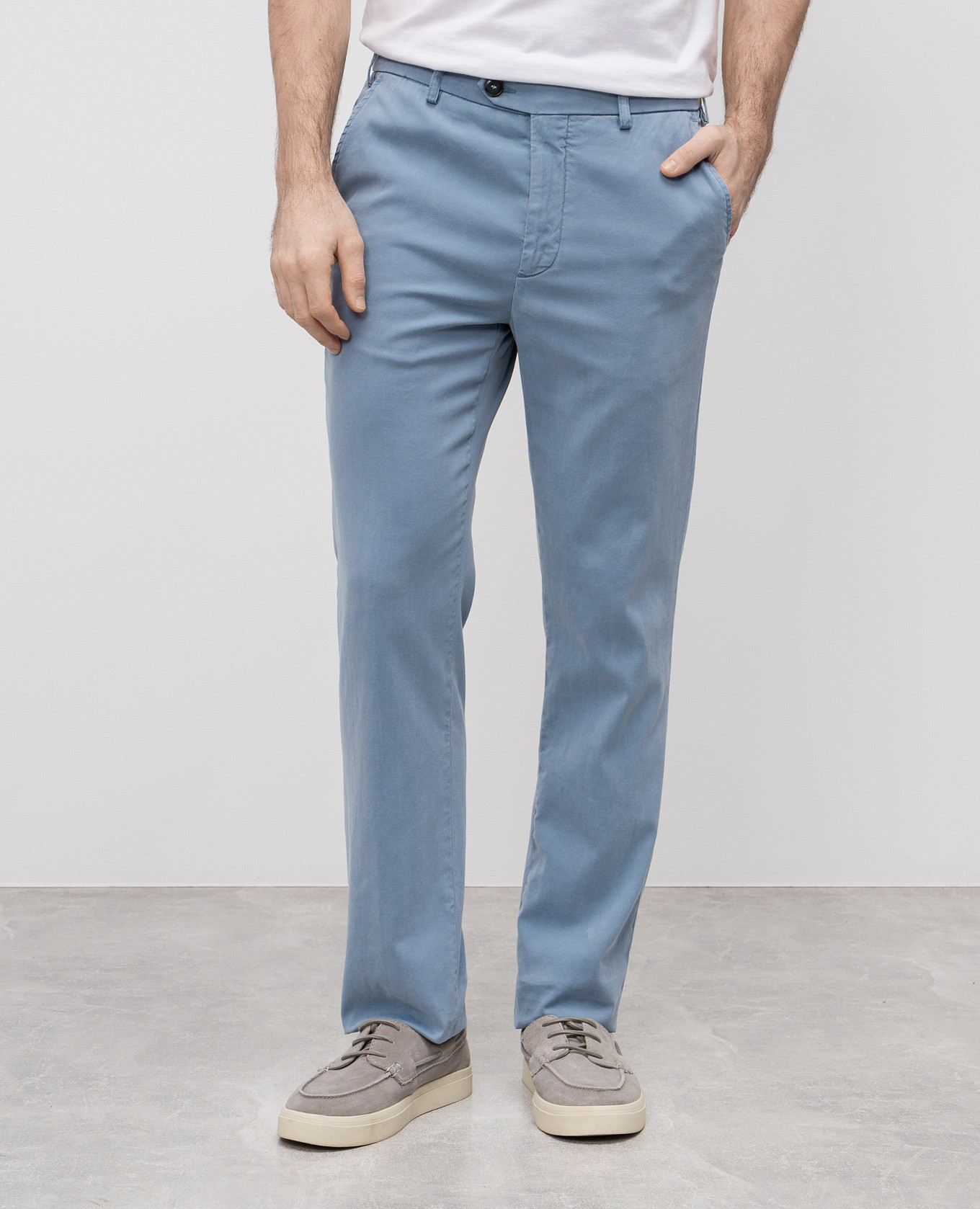 

Blue pants Canali, Light blue