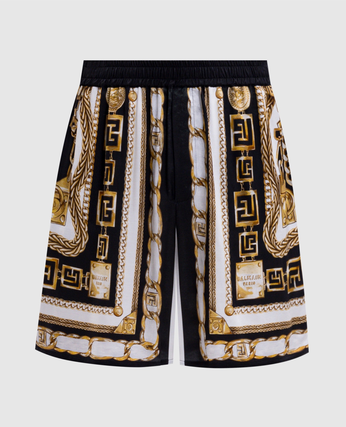 Black printed shorts Balmain