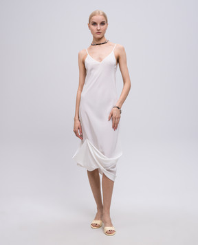 Maison Margiela MM6 White silk dress S62DG0047M35441