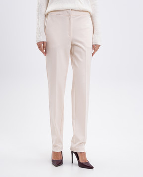 Twinset Beige pants with logo 252TP2605
