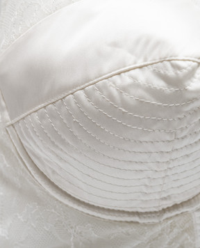 Cadolle White bodice with lace 1116C
