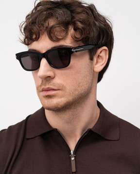 Alexander McQueen Black City T-Bar Sunglasses 821685J0749