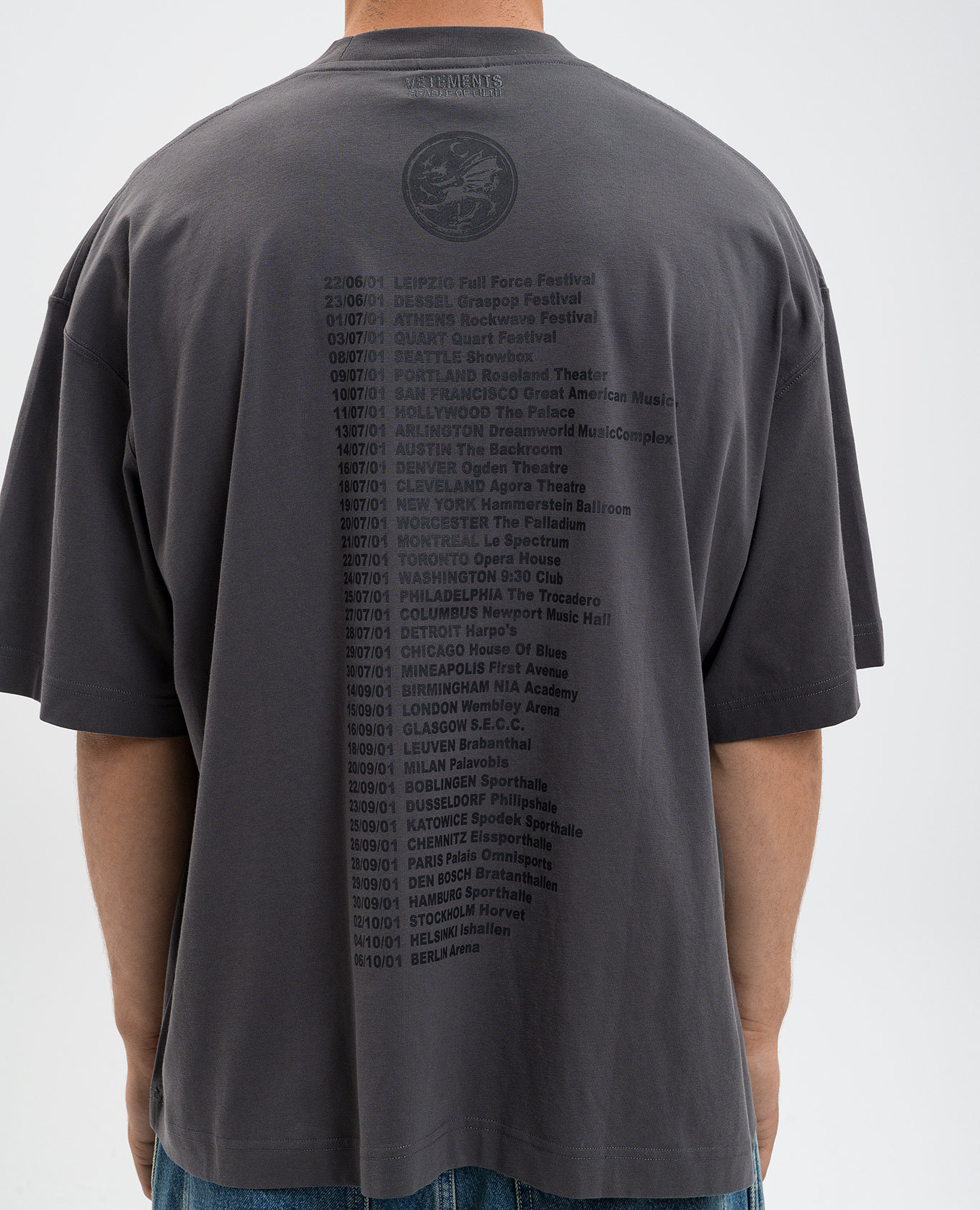 

Cradle of Filth Gray T-Shirt Vetements, Grey