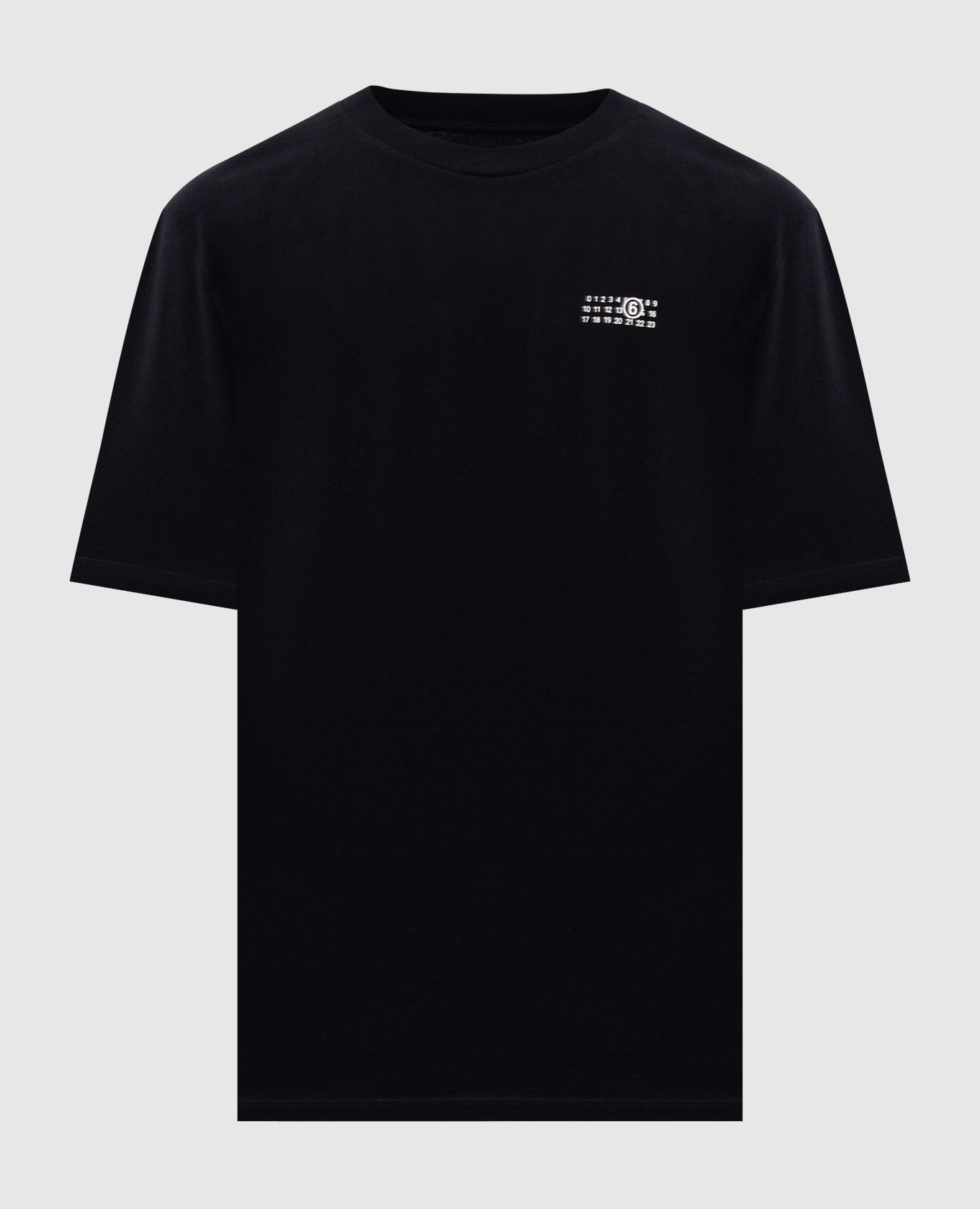 Black T-shirt with print Maison Margiela MM6