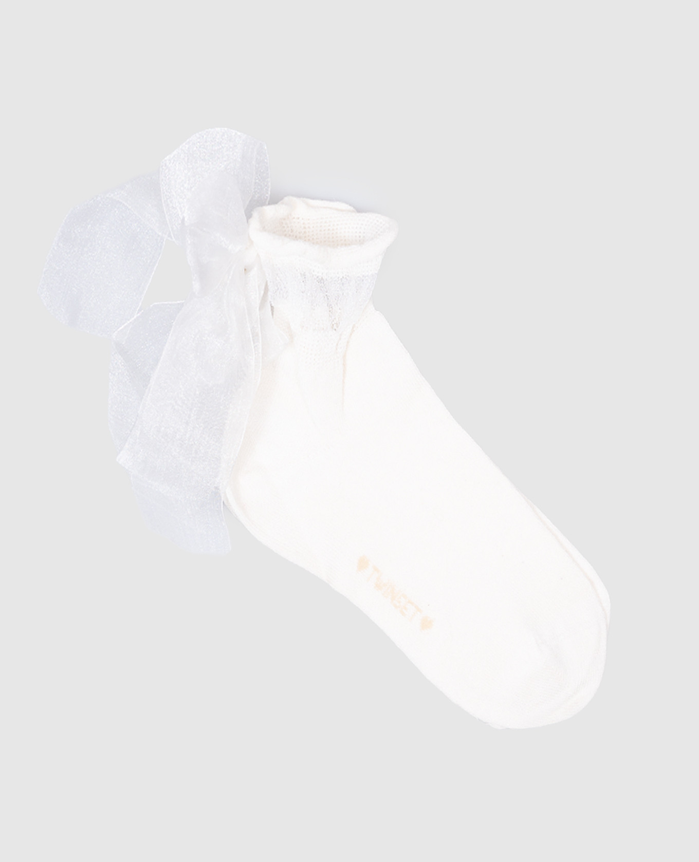 

Children's white socks with bows Twinset