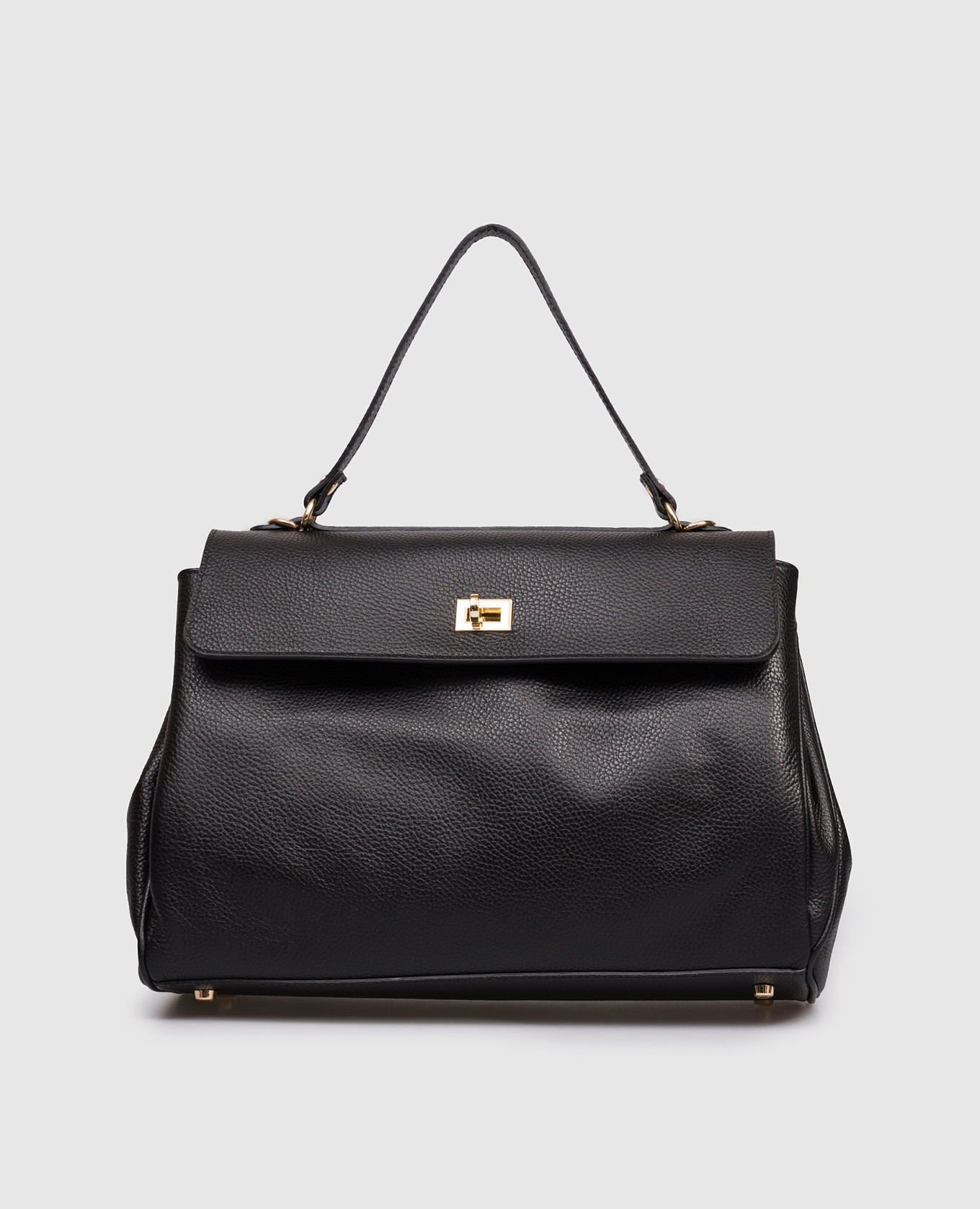 

Black leather satchel bag Gianni Notaro