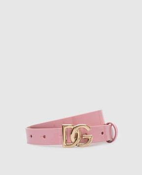 Dolce&Gabbana Children's pink patent leather belt EE0070A1471