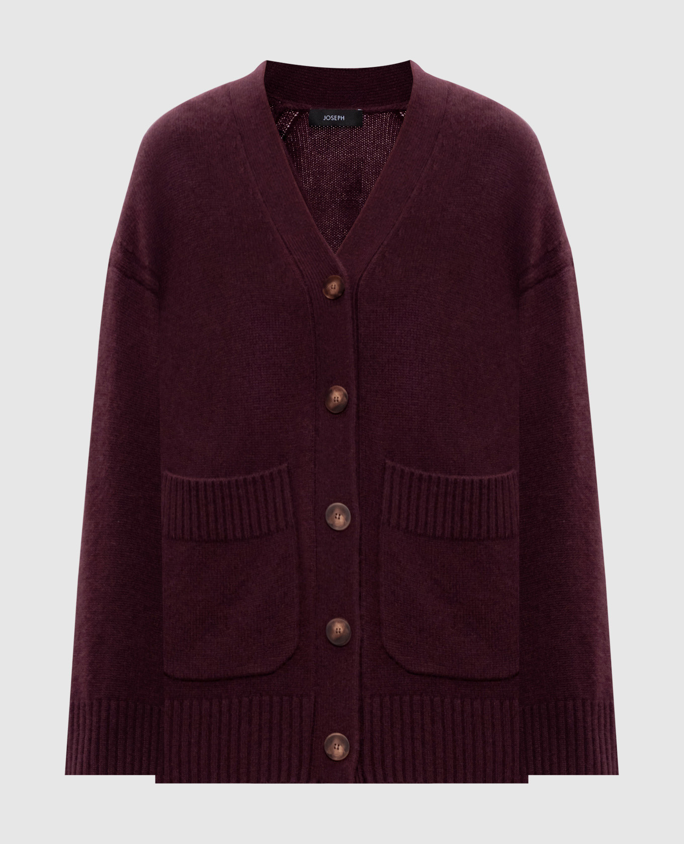 

Burgundy cashmere cardigan JOSEPH