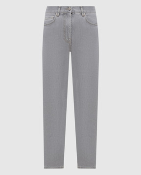 Peserico Grey jeans with logo A04525L75Q04953