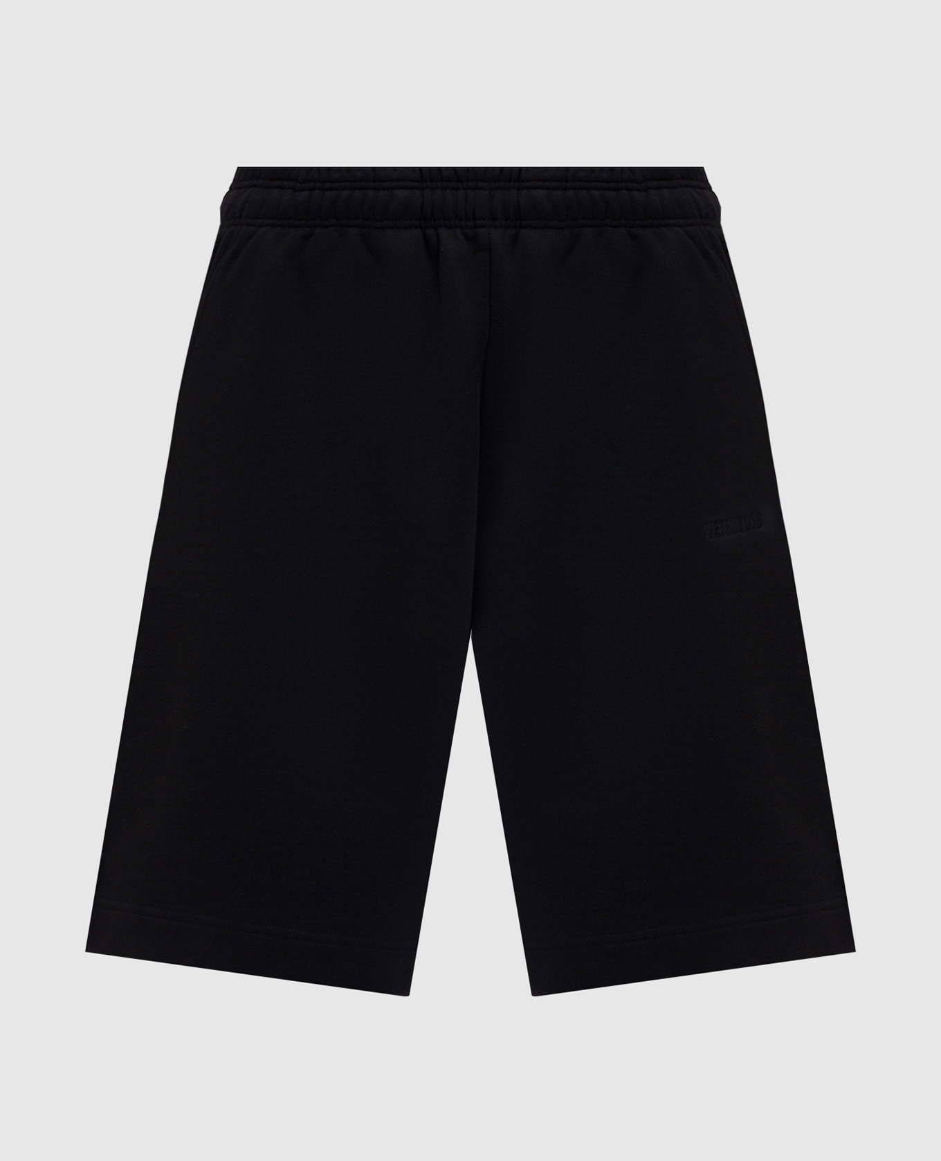

Black shorts with logo embroidery Vetements
