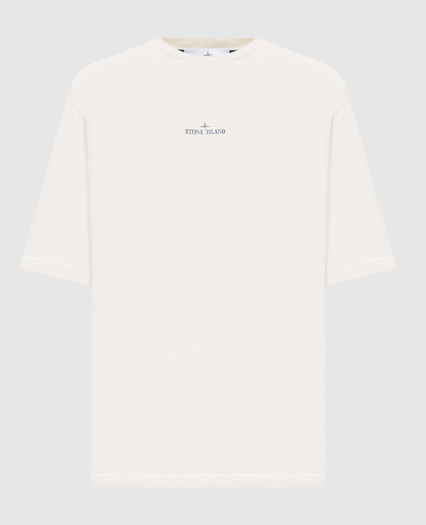 

Beige T-shirt with logo print Stone Island