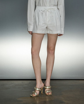 Giuseppe Di Morabito Milano White shorts with crystals 02PSPA089RC02289